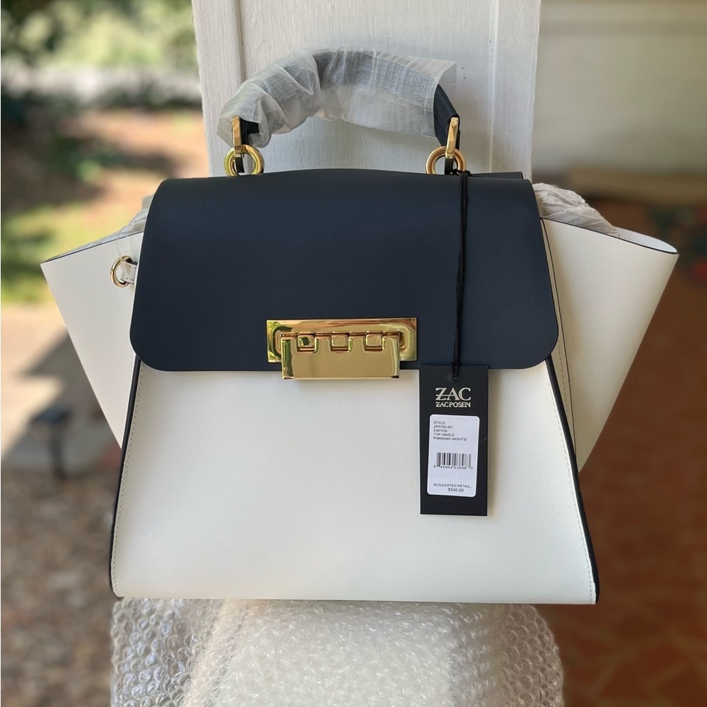 🆕 Zac Posen white Bucket Bag